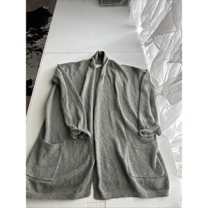 Akini Cardigan Sweater Women's Size Small Green 100% Cotton!